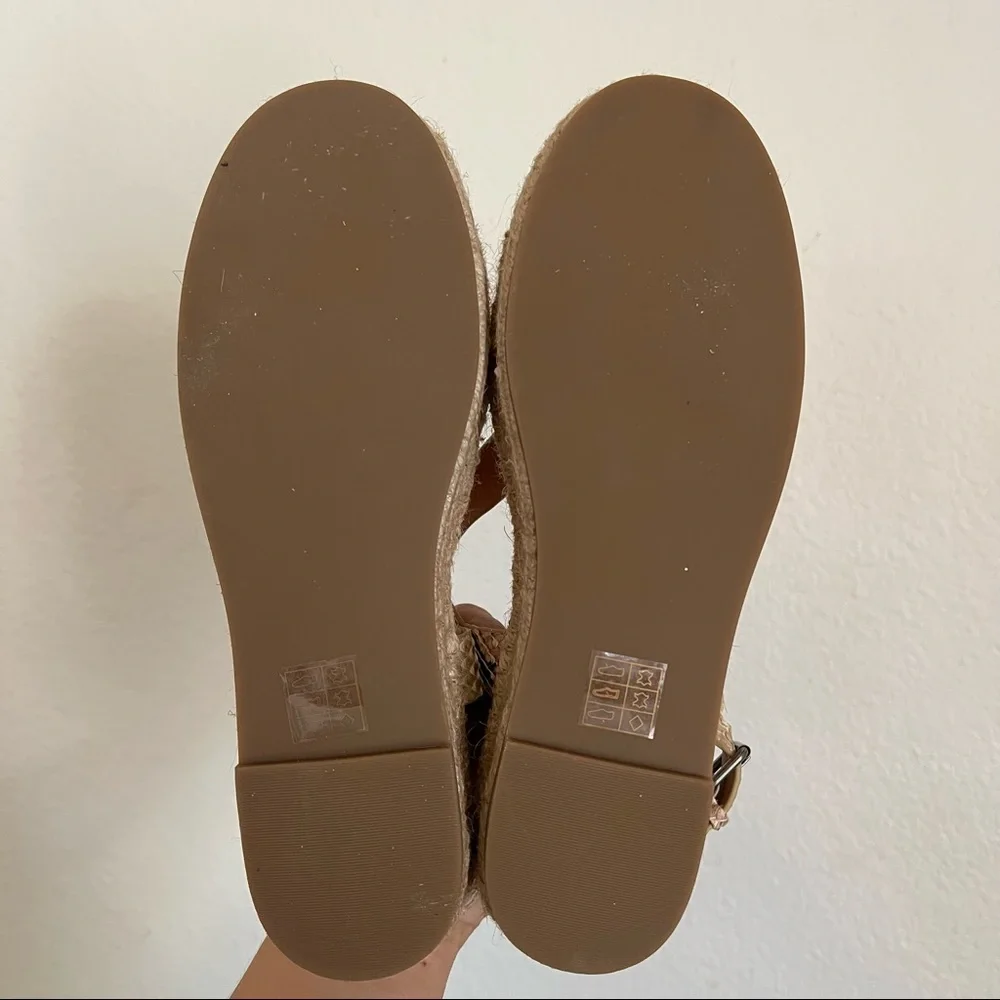 Madewell Malia Snakeskin Espadrille Sandals Size 6